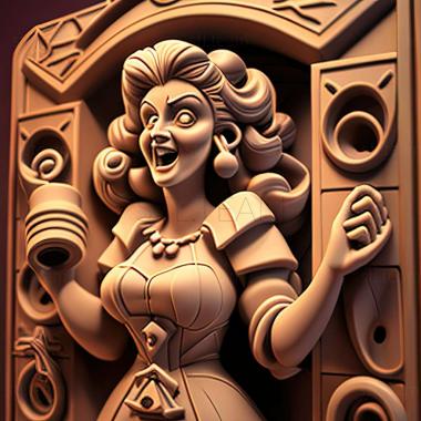 3D модель Говоря о хорошей игре, войдите в Tower Tycoon Lila (STL)